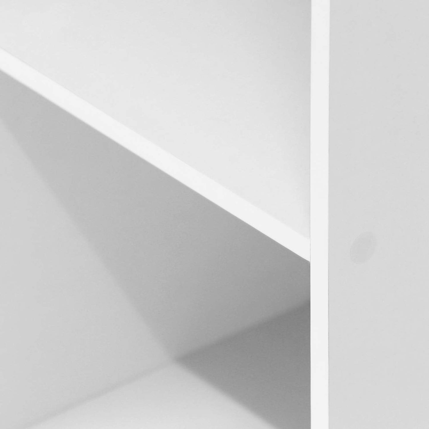 Luder Bookcase / Book / Storage , 3-Tier, White