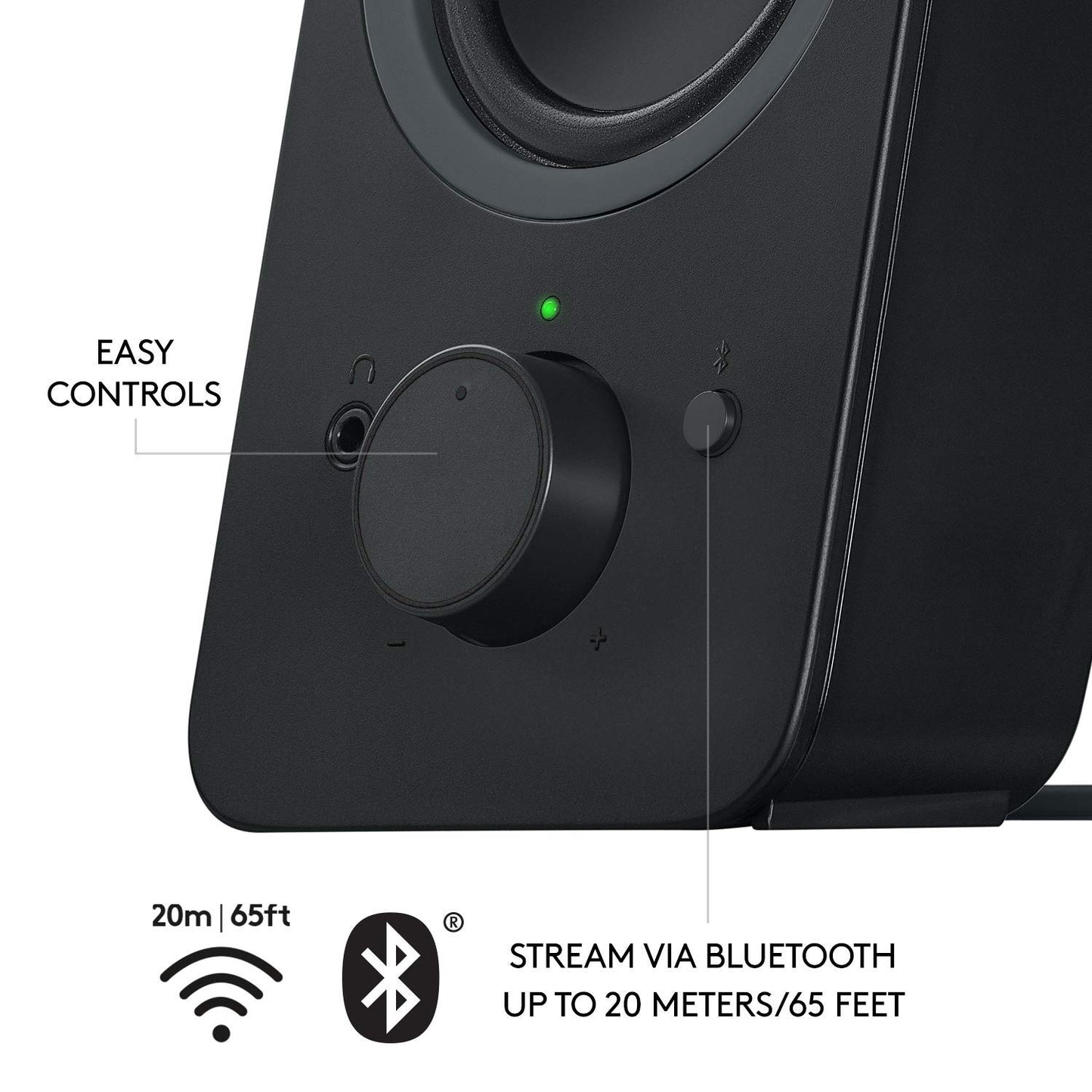 Logitech Z207 2.0 Stereo Computer Speakers with Bluetooth