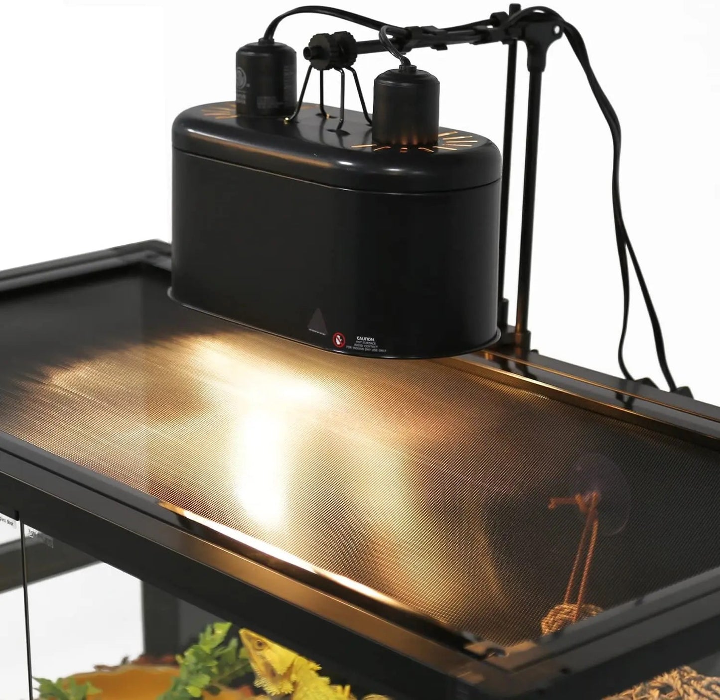 85 Gallon Tempered Glass Reptile Terrarium 48"x24"x18" Easy Folding & Detaching Reptile Habitat Tank with One-hand Opening Door