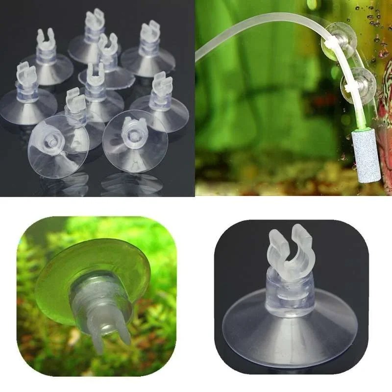 Delysia King 10pcs Aquarium Air Pipeline Pipe Sucker Fish Tank Accessories