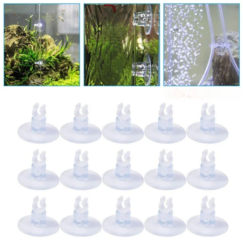 Delysia King 10pcs Aquarium Air Pipeline Pipe Sucker Fish Tank Accessories