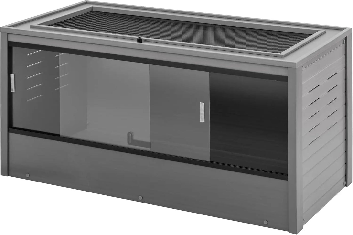 ECOFLEX 48" Large Mojave Reptile Habitat Enclosure Lounge in Grey Durability and Sustainability Easy Maintenance