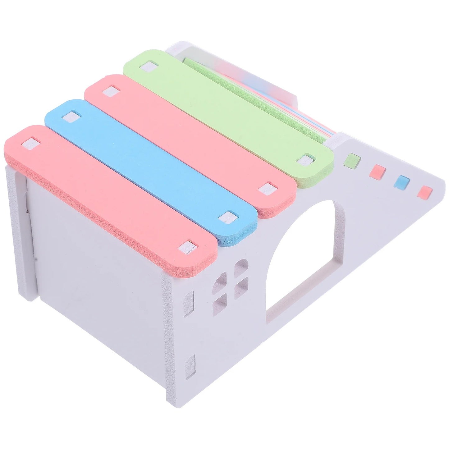 Hamster Cage House with Ladder Playground PVC Cage Gerbil Habitat Small Animal Hideout for Platform