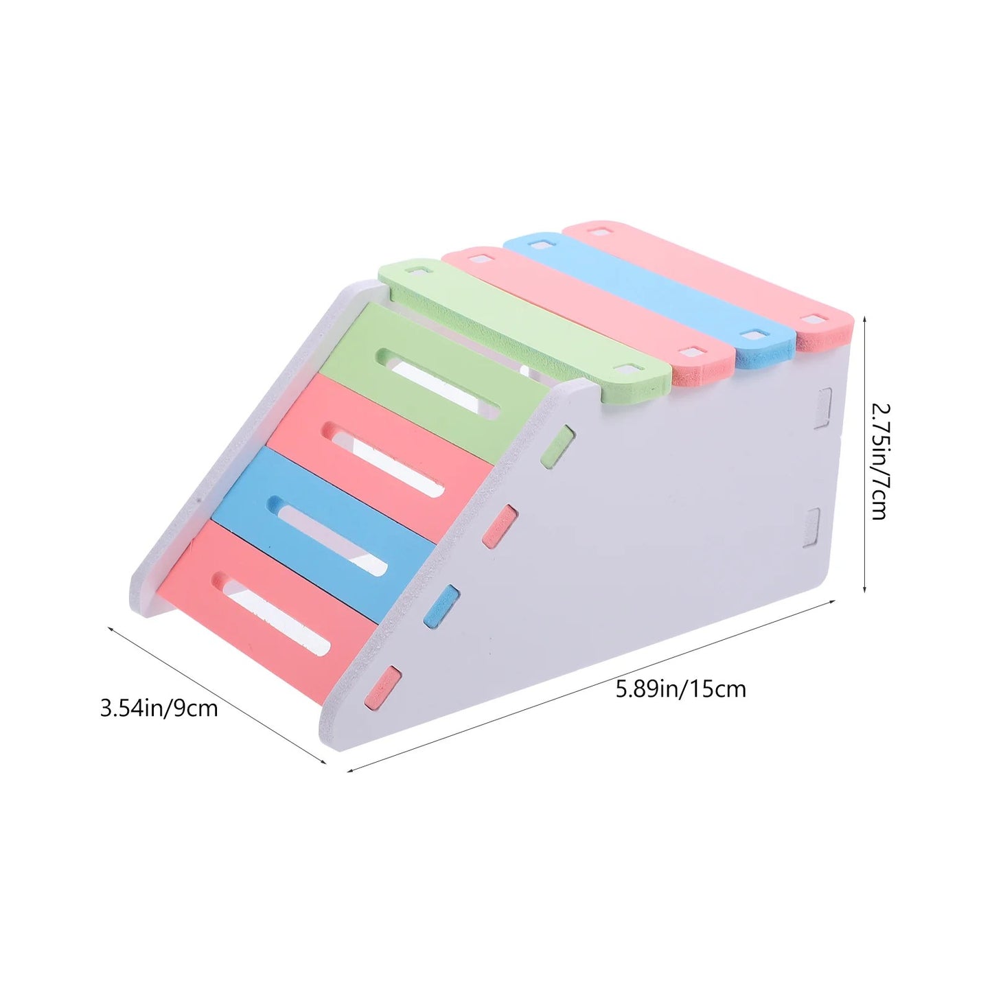Hamster Cage House with Ladder Playground PVC Cage Gerbil Habitat Small Animal Hideout for Platform