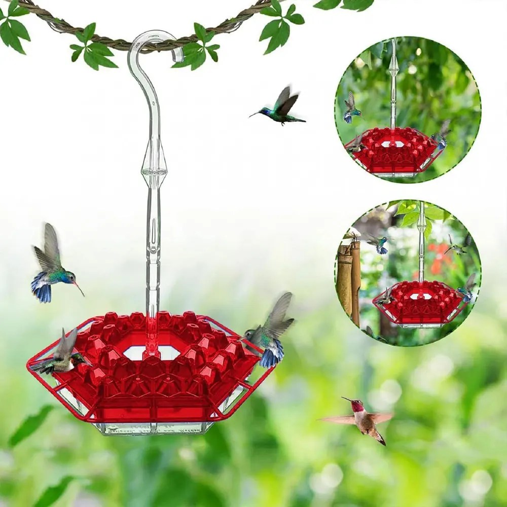 Hummingbird Feeders for Outdoors Hanging With Perch And Built-in Ant Moat Humming Bird Feeder 2024 New Windchime