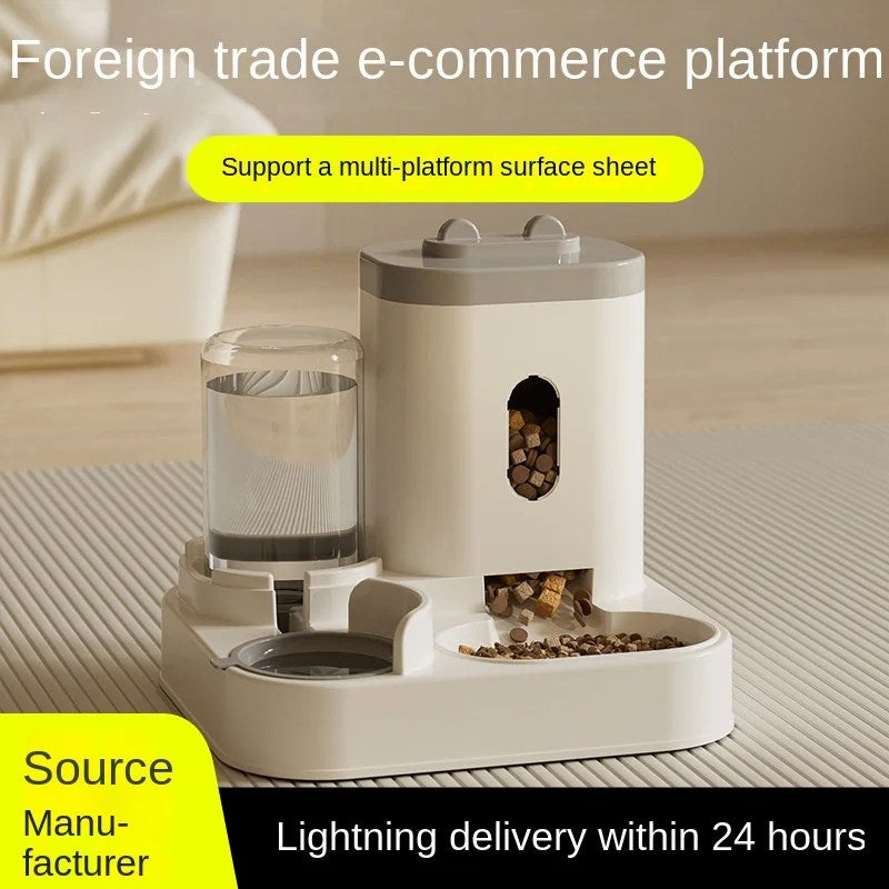 New automatic cat feeding water feeder dog bowl cat basin universal water dispenser cat bowl pet supplies cross-border