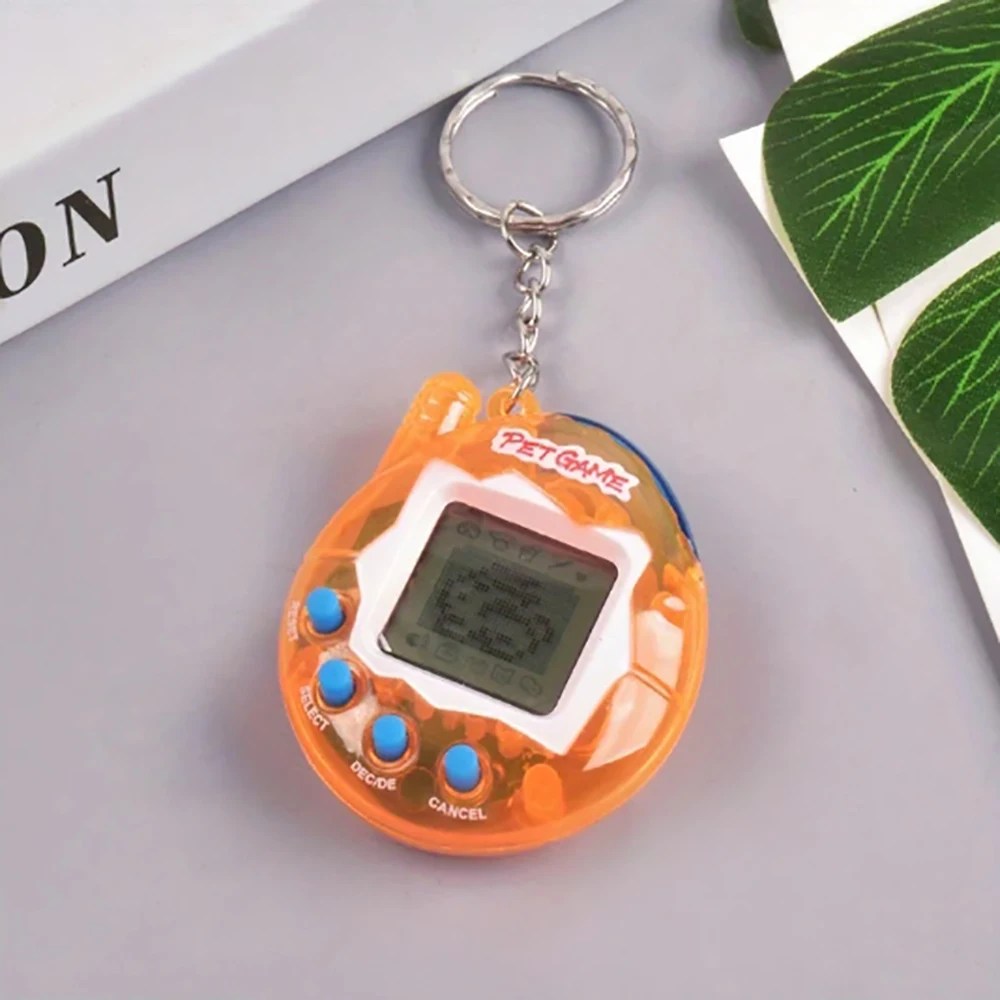Nostalgic Virtual Digital Electronic Growing Pet Machine Cyber Handheld Keychain Game Machine Pet Interactive Growing Toy forKid
