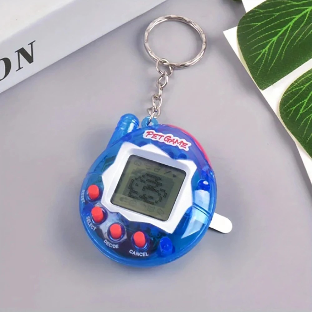 Nostalgic Virtual Digital Electronic Growing Pet Machine Cyber Handheld Keychain Game Machine Pet Interactive Growing Toy forKid