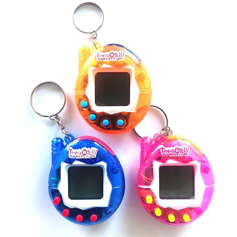 Nostalgic Virtual Digital Electronic Growing Pet Machine Cyber Handheld Keychain Game Machine Pet Interactive Growing Toy forKid