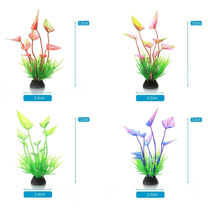 PVC Aquarium Decorative Simulation Artificial Leaves Plant Environmental Protection Materials Accessories
