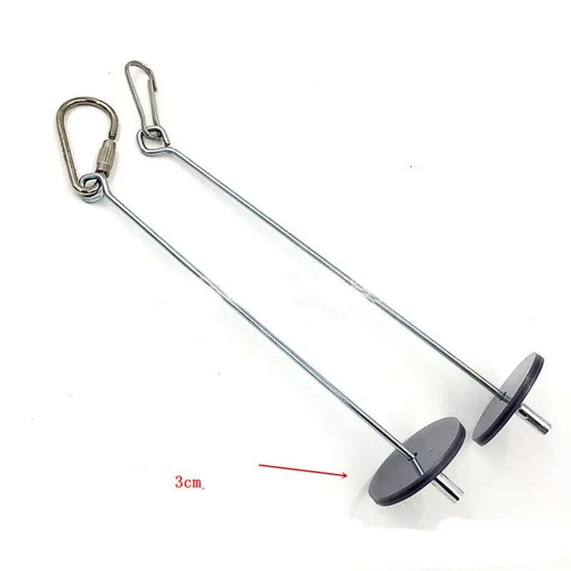 Pet Parrots Birds Food Holder Support Stainless Steel Fruits Spear Stick Meat Fruit Vegetable Skewer Tool