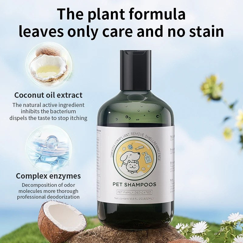 Pet Shampoo Dog Shower Gel 500ml Long-lasting Fragrance Body Wash Hair Softening Removing Mites Dirt Hair Softening Cat Shampoo