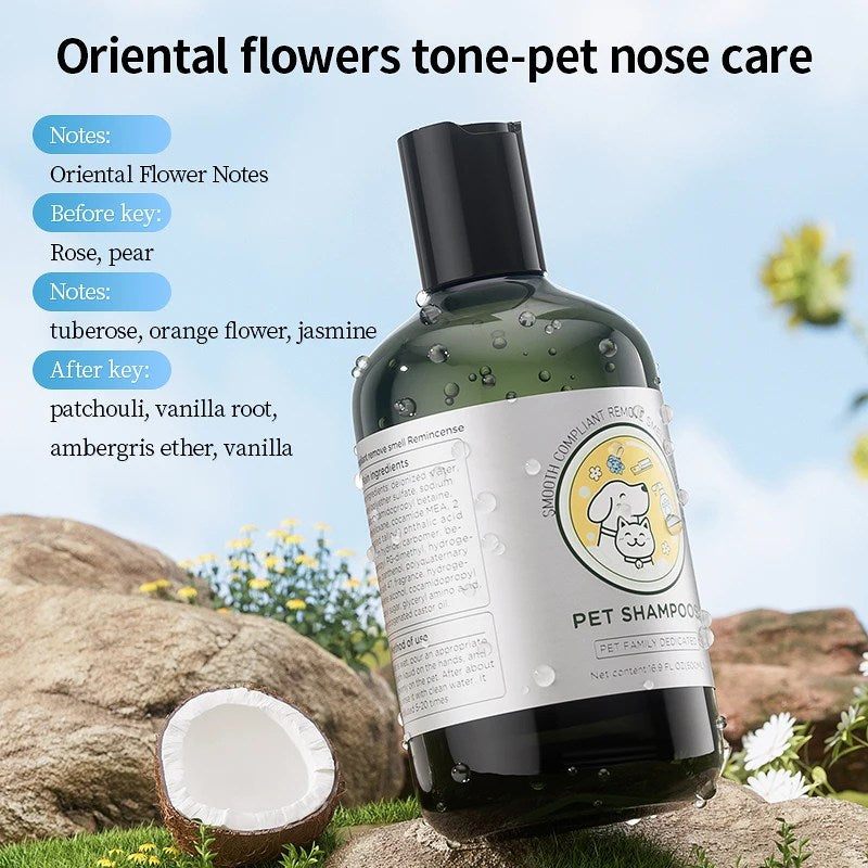 Pet Shampoo Dog Shower Gel 500ml Long-lasting Fragrance Body Wash Hair Softening Removing Mites Dirt Hair Softening Cat Shampoo