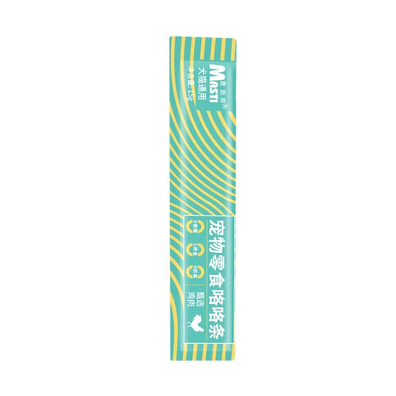 Pet Snack Bar Nutritional Dog Food and Cat Food 15g Fresh Meat Wet Food Package Chicken Beef Flavor General Dog and Cat Food