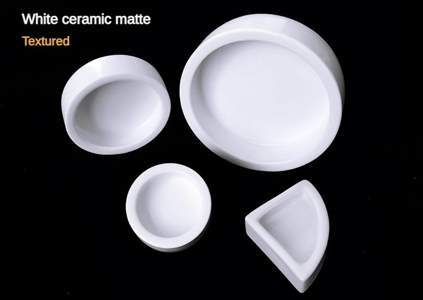 Reptile Water Food Bowl Worm Dish Ceramic Pet Bowls Anti-Escape Mini Reptile Mealworms Bowl for Lizard Bearded Dragon