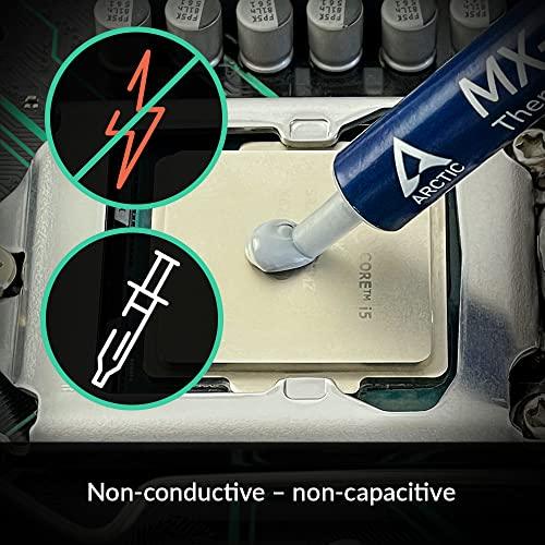 ARCTICARCTIC MX-4 (incl. Spatula, 4 g) - Premium Performance Thermal Paste for All Processors (CPU, GPU - PC, PS4, Xbox), Very high Thermal Conductivity, Long Durability, Safe Application, Non-Conductive - GEAR4EVER