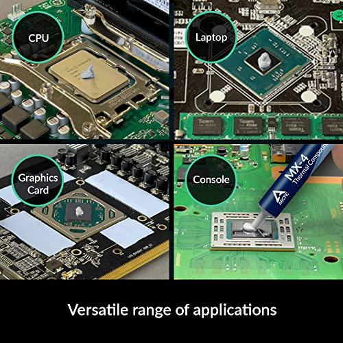 ARCTICARCTIC MX-4 (incl. Spatula, 4 g) - Premium Performance Thermal Paste for All Processors (CPU, GPU - PC, PS4, Xbox), Very high Thermal Conductivity, Long Durability, Safe Application, Non-Conductive - GEAR4EVER