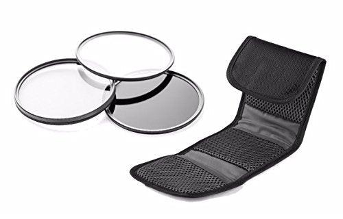 High Grade Multi-Coated, Multi-Threaded, 3 Piece Lens Filter Kit Compatible with Panasonic Lumix DMC-FZ200 | DMC-FZ300 - GEAR4EVER