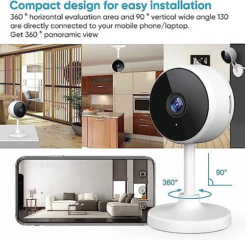 Indoor Camera, Cameras for Home Security with Night Vision, Pet Camera with Phone App, 1080P Indoor Security Camera, Motion Detection, 2-Way Audio, WiFi Camera Home Camera Compatible with Alexa - GEAR4EVER