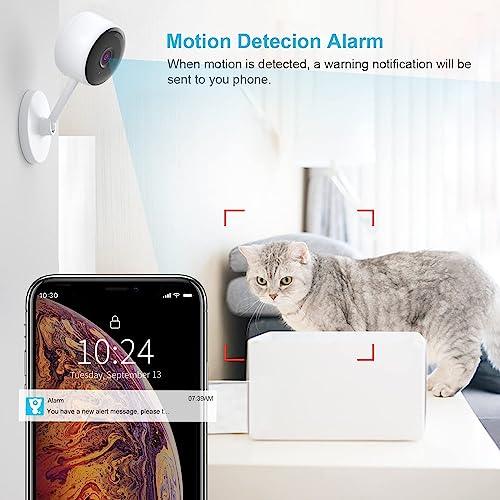 Indoor Camera, Cameras for Home Security with Night Vision, Pet Camera with Phone App, 1080P Indoor Security Camera, Motion Detection, 2-Way Audio, WiFi Camera Home Camera Compatible with Alexa - GEAR4EVER