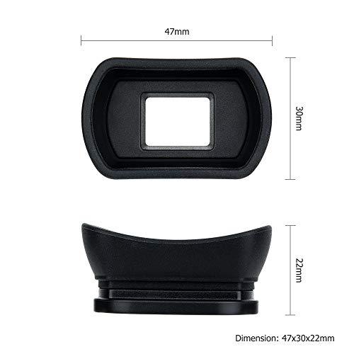 Kiwifotos Long Soft Viewfinder Eyecup Eyepiece for Canon EOS 90D 80D 70D 60D 77D 6D Mark II 5D Mark II Rebel T7 T6 T5 T100 T8i T7i T6s T6i T5i T4i T3i T2i T1i SL3 SL2 SL1 4000D 50D 40D 30D and More - GEAR4EVER