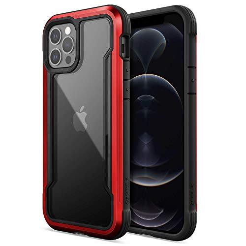 RAPTICRaptic Shield Case Compatible with iPhone 12 Case & iPhone 12 Pro Case, Shock Absorbing Protection, Durable Aluminum Frame, 10ft Drop Tested, Fits iPhone 12 & 12 Pro, Red - GEAR4EVER