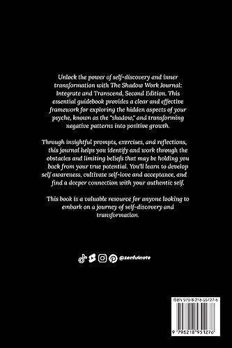 GenericThe Shadow Work Journal 2nd Edition: a Guide to Integrate and Transcend Your Shadows: The Essential Guidebook for Shadow Work - GEAR4EVER