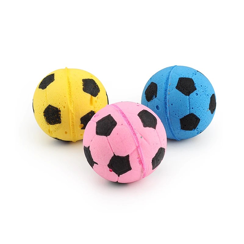 10pcs EVA Colorful Ball Cat Toy Pet Foam Football Toys Outdoor Play Soccer Pet Toys