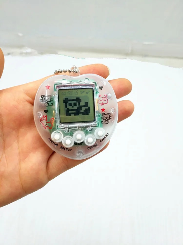 1Pcs Transparent Electronic Pets Tamagotchi 90S Nostalgic 49 Pets In One Virtual Cyber Digital Pet Toy Pixel Funny Gift Play Toy