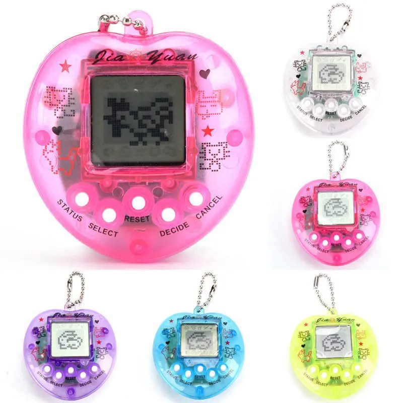 1Pcs Transparent Electronic Pets Tamagotchi 90S Nostalgic 49 Pets In One Virtual Cyber Digital Pet Toy Pixel Funny Gift Play Toy