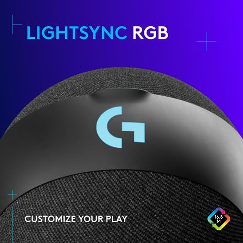 Logitech G Yeti Orb Condenser RGB Gaming Microphone with LIGHTSYNC, USB Mic for Streaming, Cardioid, USB Plug and Play for PC/Mac - Black