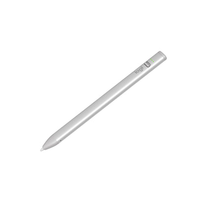 Logitech Crayon Digital Pencil (iPads with USB-C Ports) Featuring Apple Technology, No Lag Pixel-Precision, and Dynamic Smart Tip with Fast Charge - Silver