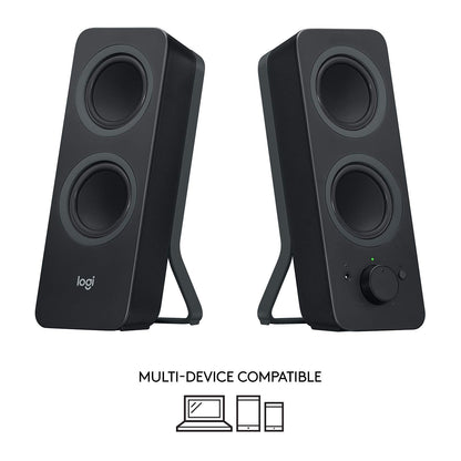 Logitech Z207 2.0 Stereo Computer Speakers with Bluetooth