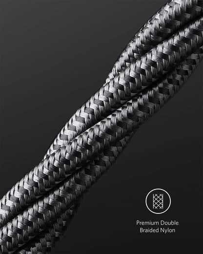 Anker USB C to USB C Cable (6FT, 2Pack), Type C 100W Charger Cord Fast Charging for iPhone 16 Series,MacBook Pro 2020,Pixel And More(USB 2.0,Black)
