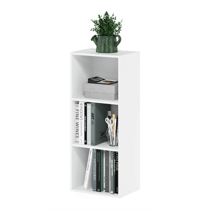 Luder Bookcase / Book / Storage , 3-Tier, White