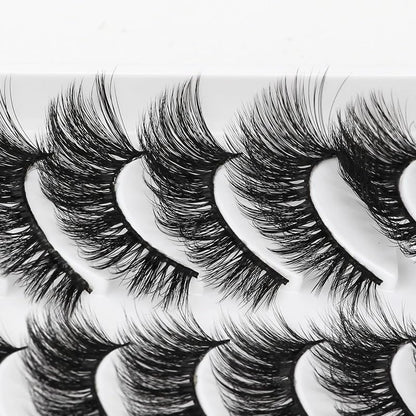 ICYM Glam Extensions 10 Pairs of False Eyelashes – Expertly Crafted for Stunning Eyes! Enhance Your Beauty with Precision-Cut Lashes, Professional Tweezer Application (Y609)