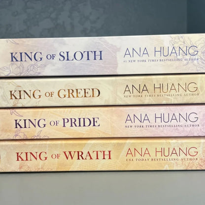 King of Sins Series by Ana Huang - 4 Book Collection (King of Wrath, King of Pride, King of Greed & King of Sloth)