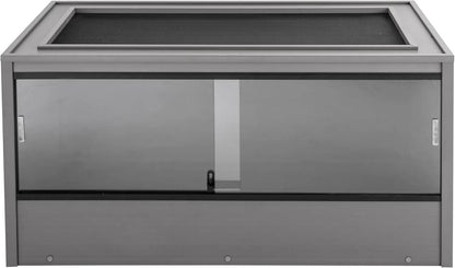 ECOFLEX 48" Large Mojave Reptile Habitat Enclosure Lounge in Grey Durability and Sustainability Easy Maintenance