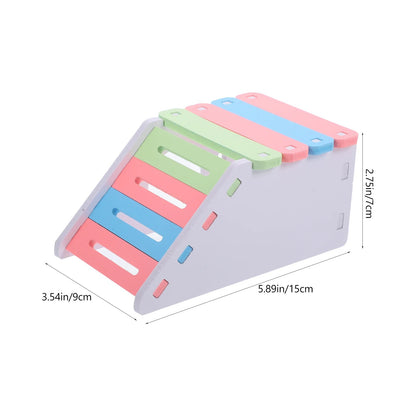 Hamster Cage House with Ladder Playground PVC Cage Gerbil Habitat Small Animal Hideout for Platform