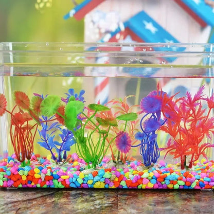 PVC Aquarium Decorative Simulation Artificial Leaves Plant Environmental Protection Materials Aquarium Decorative Accessories
