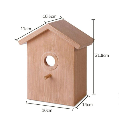Pet Bird House Parakeet Nest Garden Tree Window Hanging Bird House Budgie Wood Breeding Box For Lovebirds Parrotlets Bird Nest