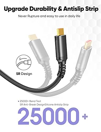 Snowkids 10K 8K HDMI Cable 2.1 10FT/3M 48Gbps, Certified 48Gbps High Speed  3D 8K60 4K120 144Hz Braided HDMI Cord eARC HDR10 HDCP 2.2&2.3 Compatible