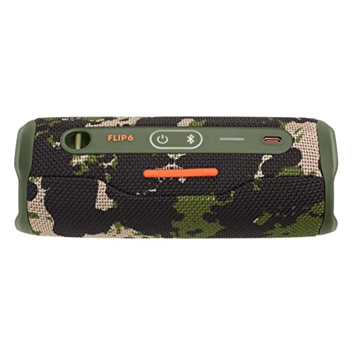 JBL Flip 6-Portable Bluetooth Speaker,Powerful Sound and deep bass, IPX7 Waterproof,12 Hours of Playtime,PartyBoost for Multiple Speaker Pairing for Home,Outdoor and Travel (Squad),Camouflage