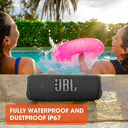 JBL Flip 6 - Portable Bluetooth Speaker, powerful sound and deep bass, IPX7 waterproof, 12 hours of playtime, JBL PartyBoost for multiple speaker pairing, for home, outdoor and travel (Grey)