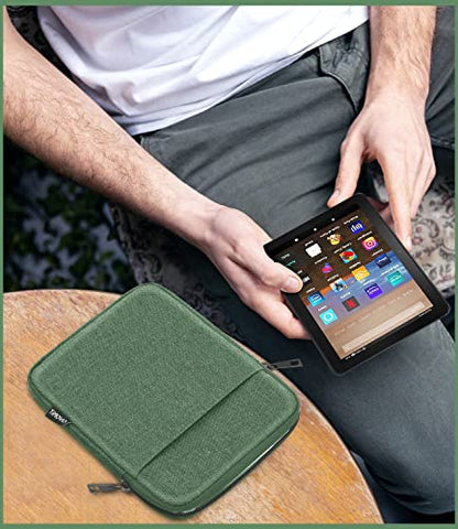 TiMOVO 6-7 Inch Sleeve Case for All-New Kindle 2022/10th Gen 2019 /Kindle Paperwhite 11th Gen 2021/Kindle Oasis E-Reader, Protective Sleeve Case Bag for Kindle (8th Gen, 2016), Green