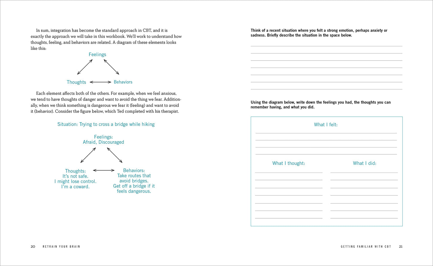 Retrain Your Brain: Cognitive Behavioral Therapy in 7 Weeks: A Workbook for Managing Depression and Anxiety