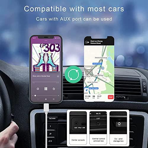Seulliya(Apple MFi Certified) iPhone AUX Cord for iPhone,Lightning to 1/8 Inch Audio Cable,3.3ft, Headphone Jack Adapter Male Aux Stereo Audio Cable Compatible for iPhone 14/13/12/11/XR/X/8/7 (White) - GEAR4EVER
