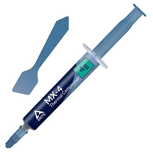 ARCTICARCTIC MX-4 (incl. Spatula, 4 g) - Premium Performance Thermal Paste for All Processors (CPU, GPU - PC, PS4, Xbox), Very high Thermal Conductivity, Long Durability, Safe Application, Non-Conductive - GEAR4EVER