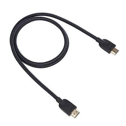 Amazon Basics HDMI Cable, 18Gbps High-Speed, 4K@60Hz, 2160p, Nylon-Braided Cord, Ethernet Ready, 3 Foot, Nylon - GEAR4EVER