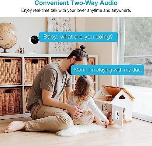 Indoor Camera, Cameras for Home Security with Night Vision, Pet Camera with Phone App, 1080P Indoor Security Camera, Motion Detection, 2-Way Audio, WiFi Camera Home Camera Compatible with Alexa - GEAR4EVER
